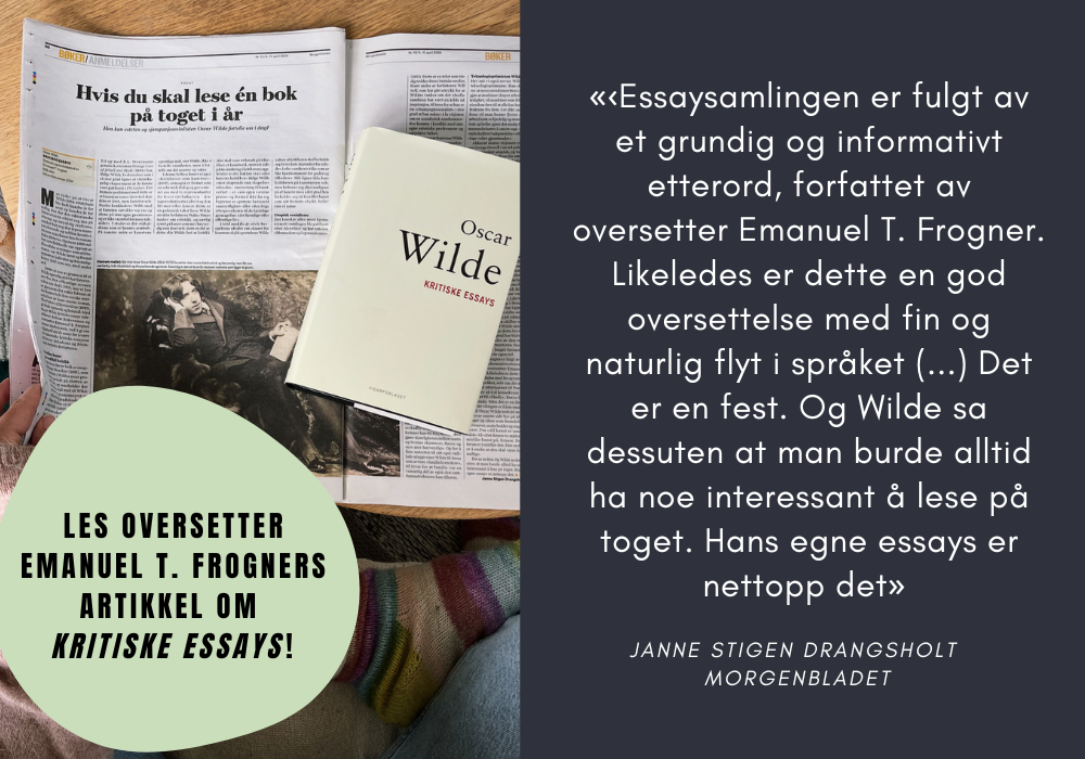 Oscar Wilde i et symbolsk forhold til vår tid