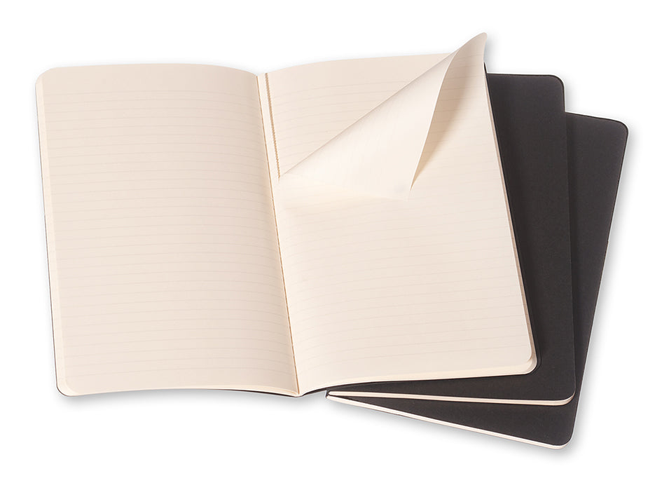 Ruled journals. Cahier. Rutepapir. Lommeformat. Moleskine