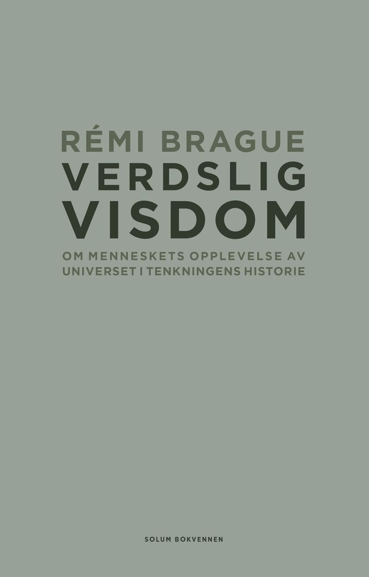 Verdslig visdom: om menneskets opplevelse av universet i tenkningens historie