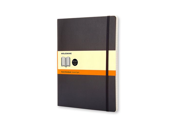 Moleskine klassisk notatbok soft XL linjert sort