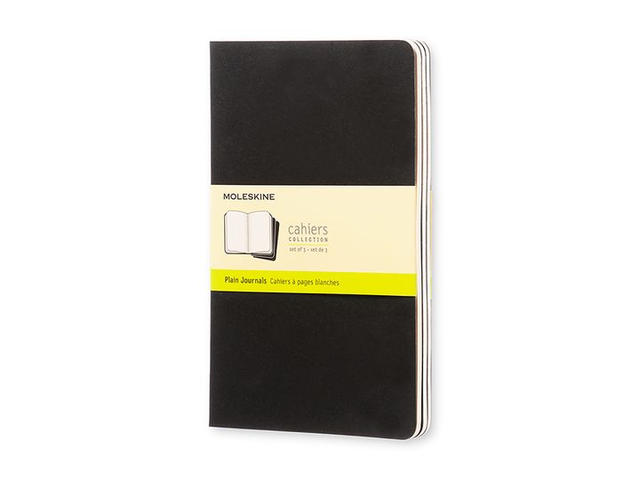 Plain journals. Cahier. Ulinjert. Stort format. Moleskine