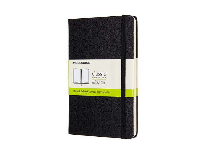 Moleskine klassisk notatbok hard M blank sort