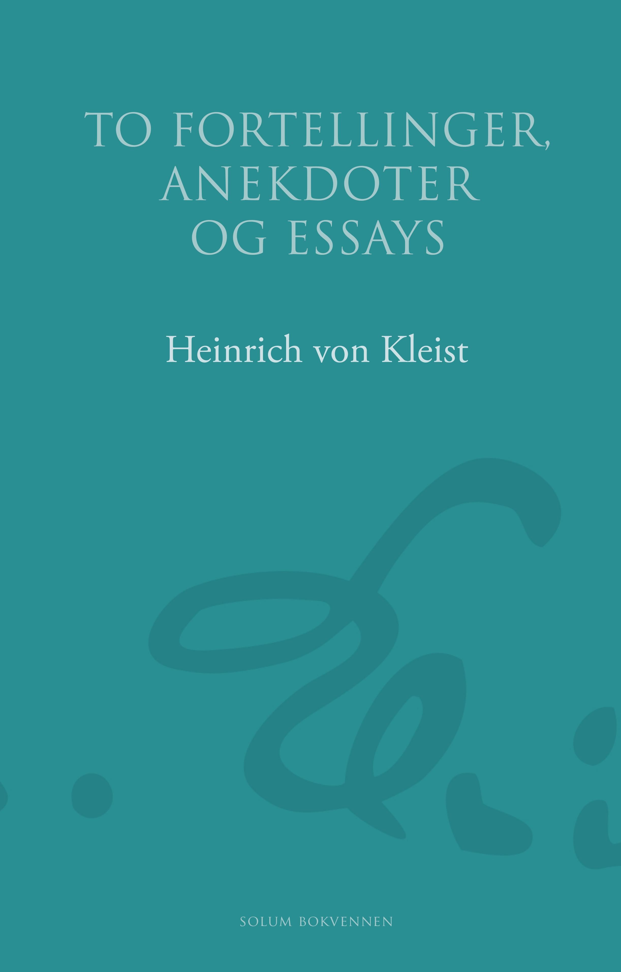 To fortellinger, anekdoter og essays