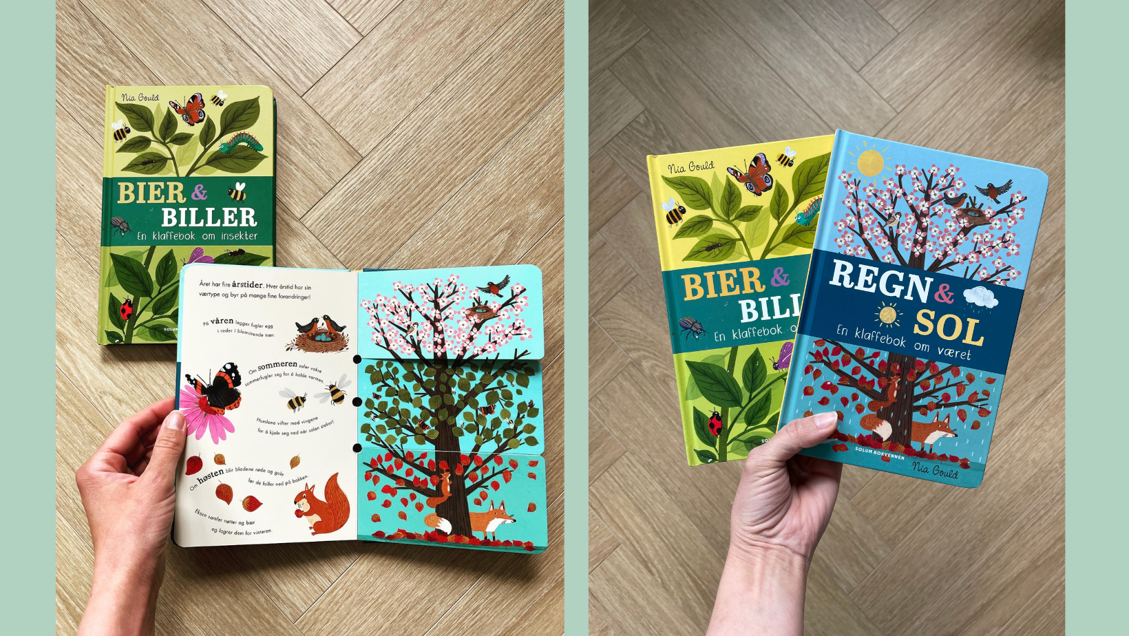 Supre klaffebøker om været og insekter
