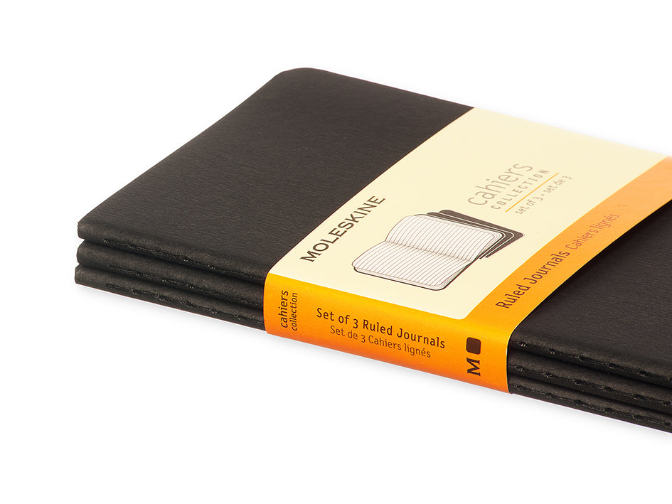 Ruled journals. Cahier. Rutepapir. Lommeformat. Moleskine