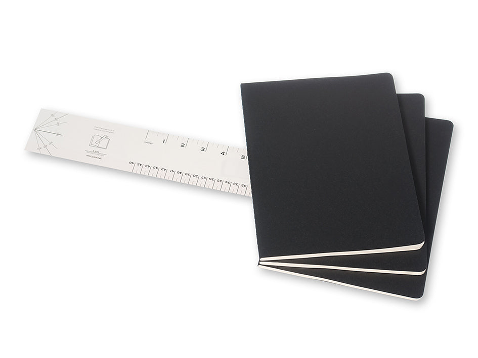 Plain jounrals. Cahier. Ulinjert. Ekstra stort format. Moleskine
