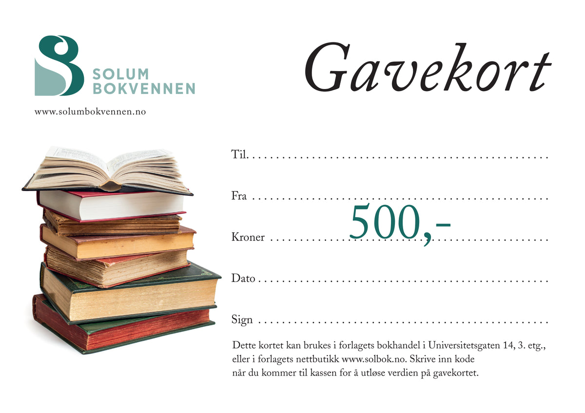 Gavekort kr. 500,-