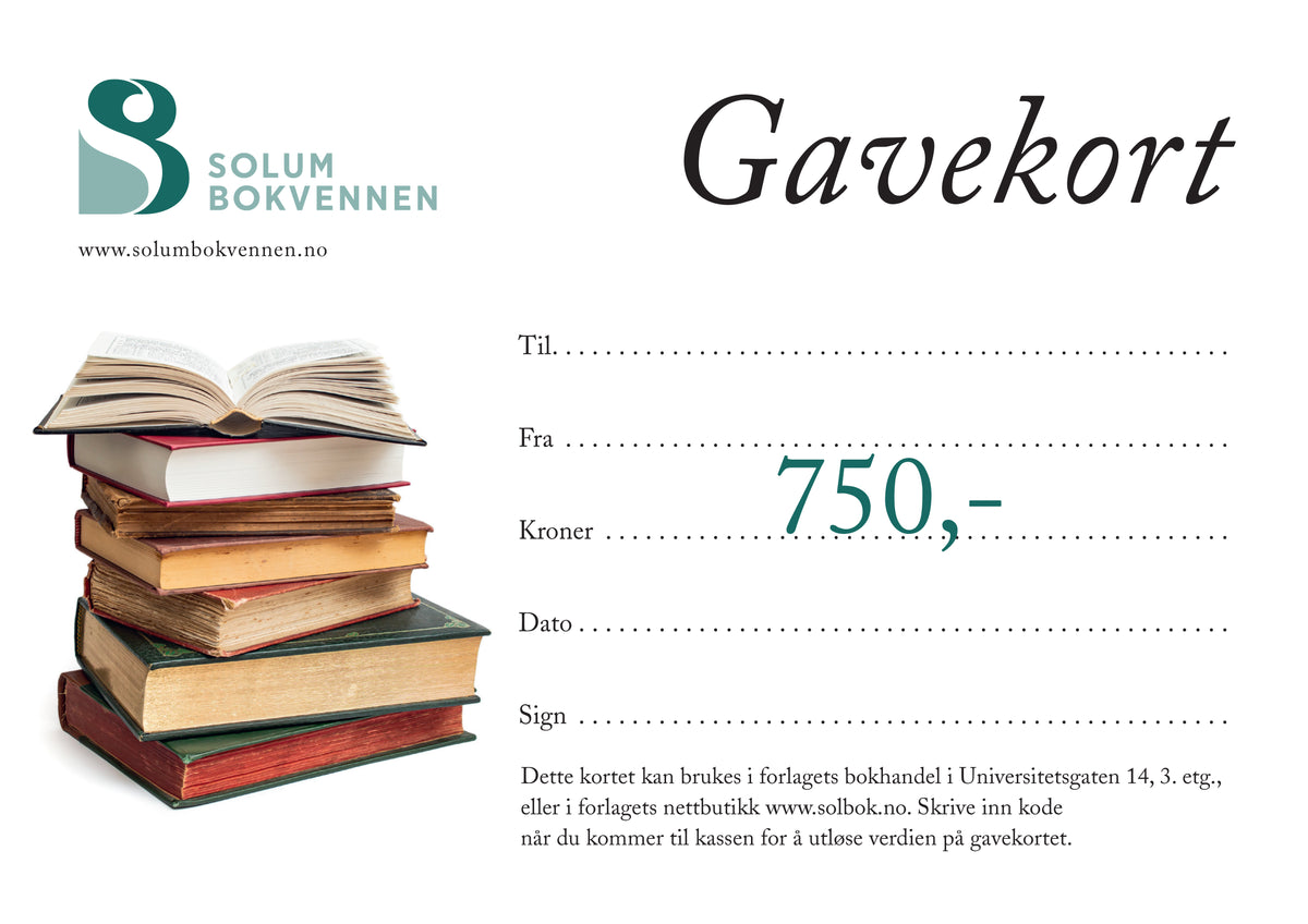 Gavekort kr. 750,-