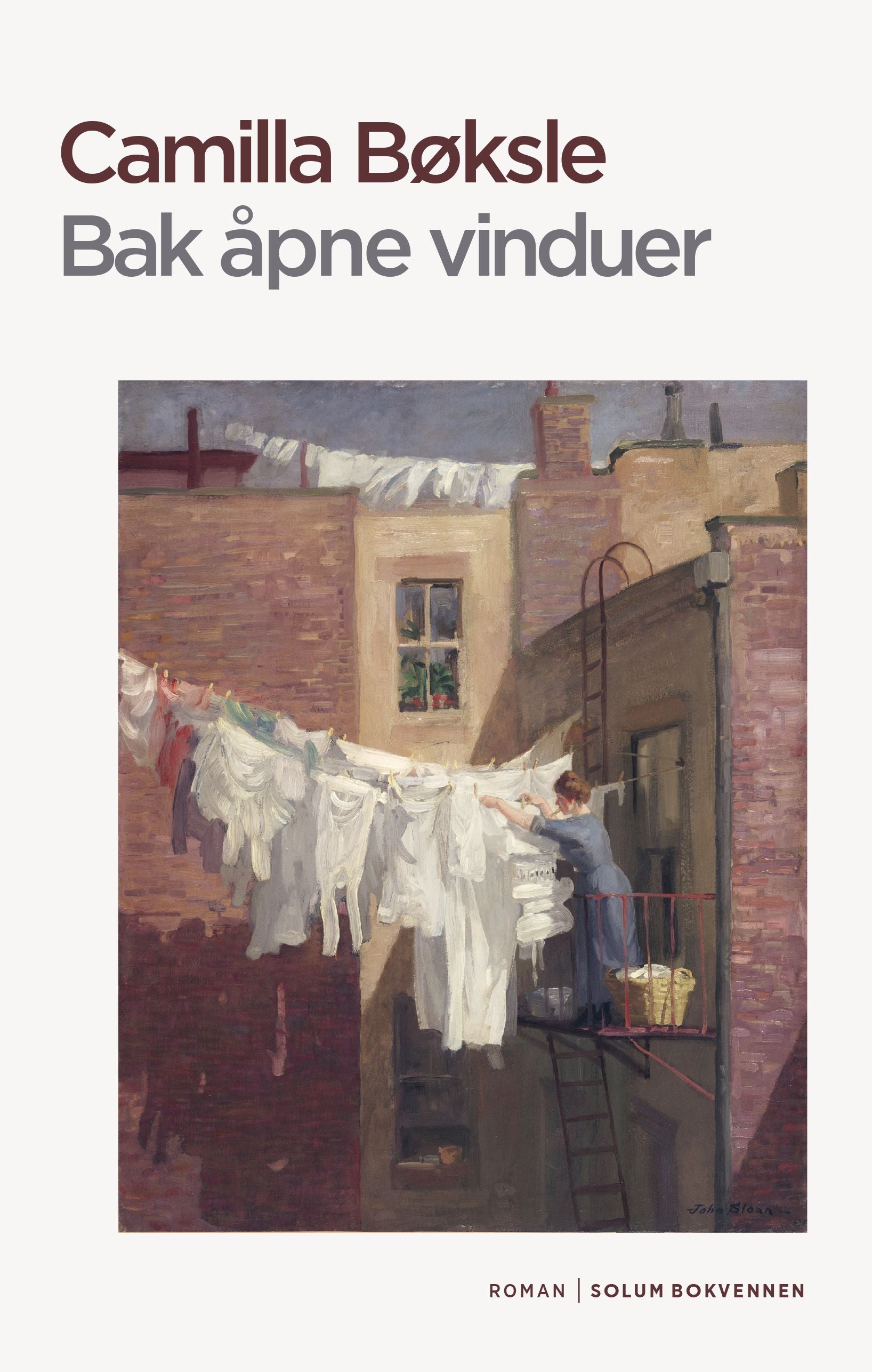 Bak åpne vinduer: roman