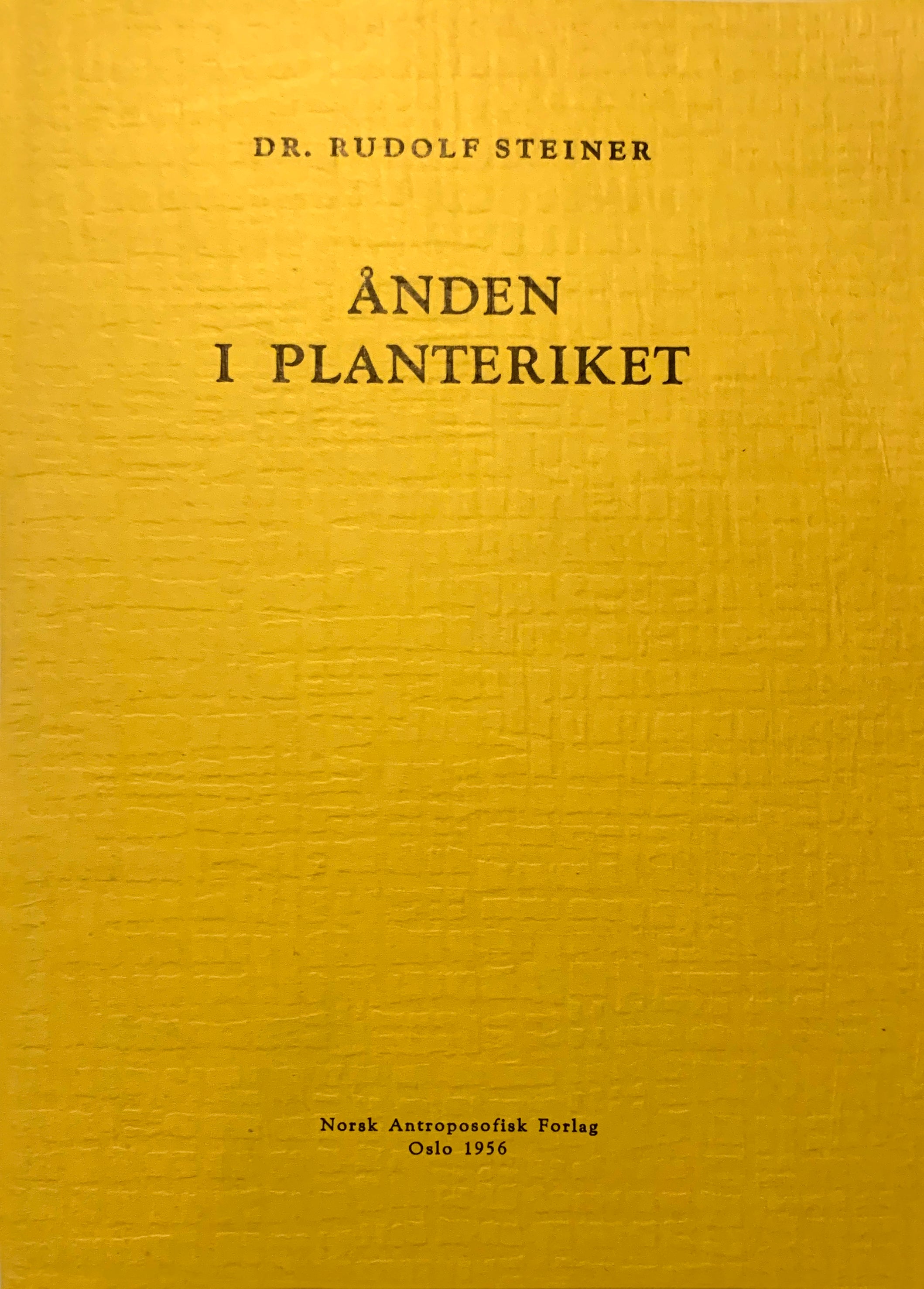 Ånden i planteriket: foredrag i Berlin 8. desember 1910